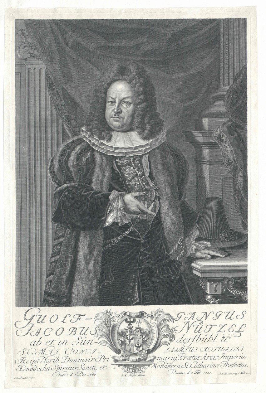 Wolfgang Jacob Nuetzel von Suendersbuehl autorstwa Artist Unknown