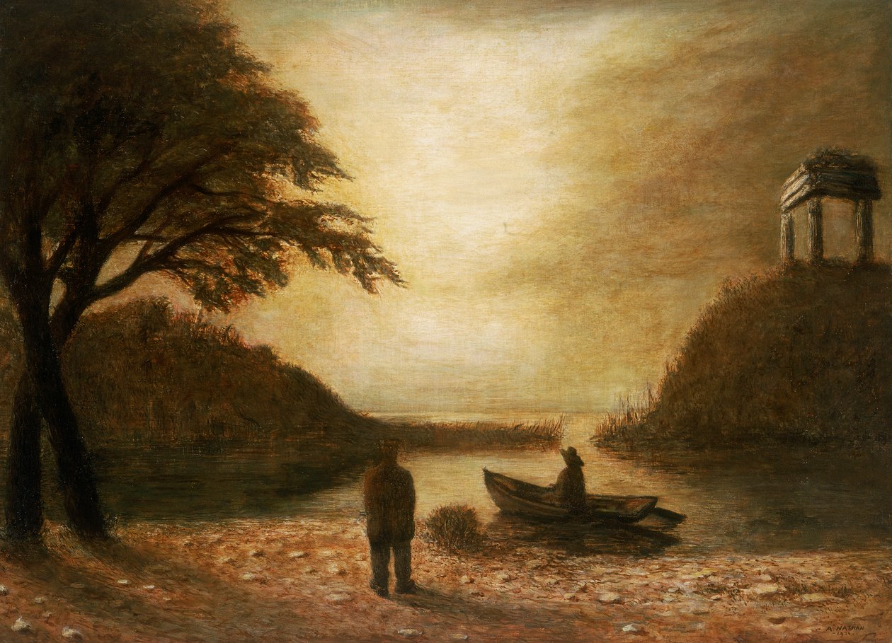 Pejzaż wieczorny, 1934 autorstwa Arturo Nathan