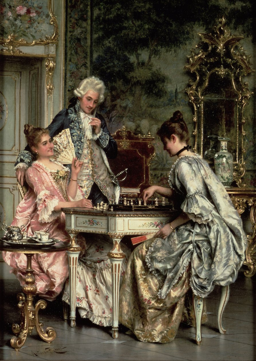 Gra w szachy autorstwa Arturo Ricci