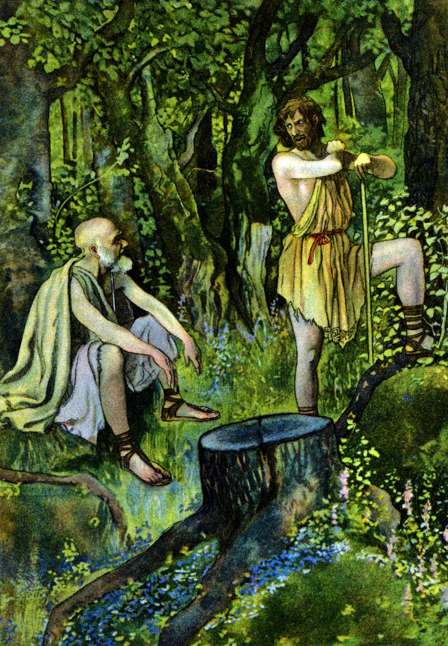 Tymon z Aten, sztuka Williama Szekspira, ok. 1880 r. (druk) autorstwa Artus Scheiner