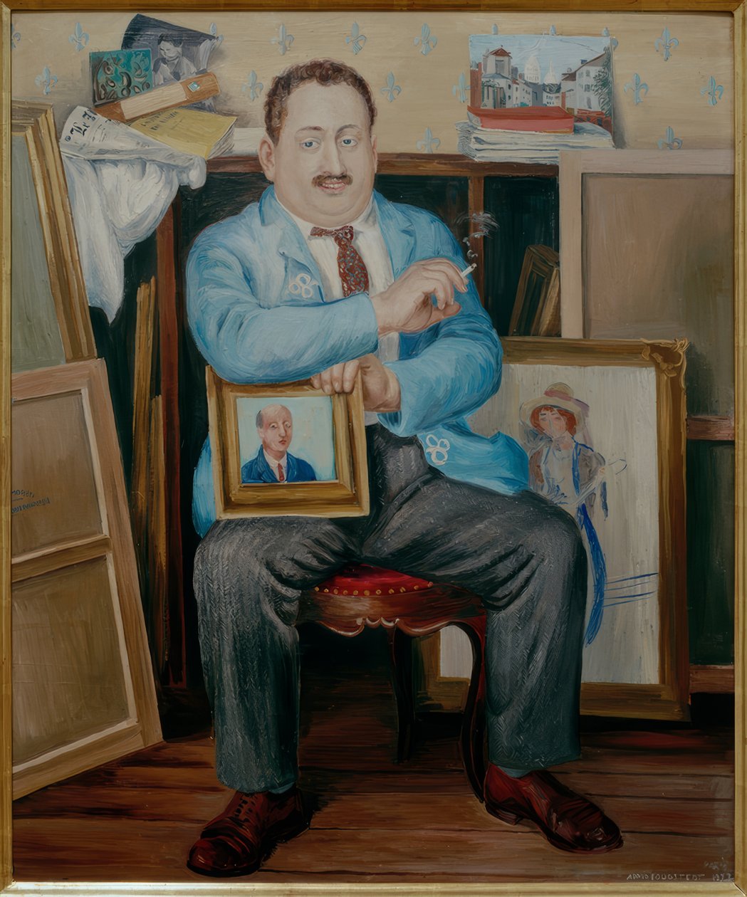 Portret Adolfa Baslera autorstwa Arvid Fougstedt