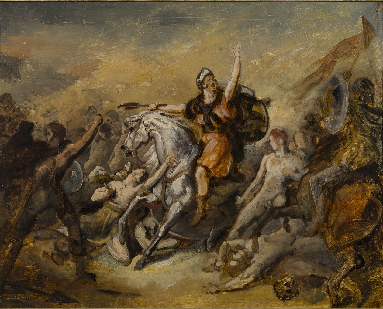 Bitwa pod Tolbiakiem autorstwa Ary Scheffer