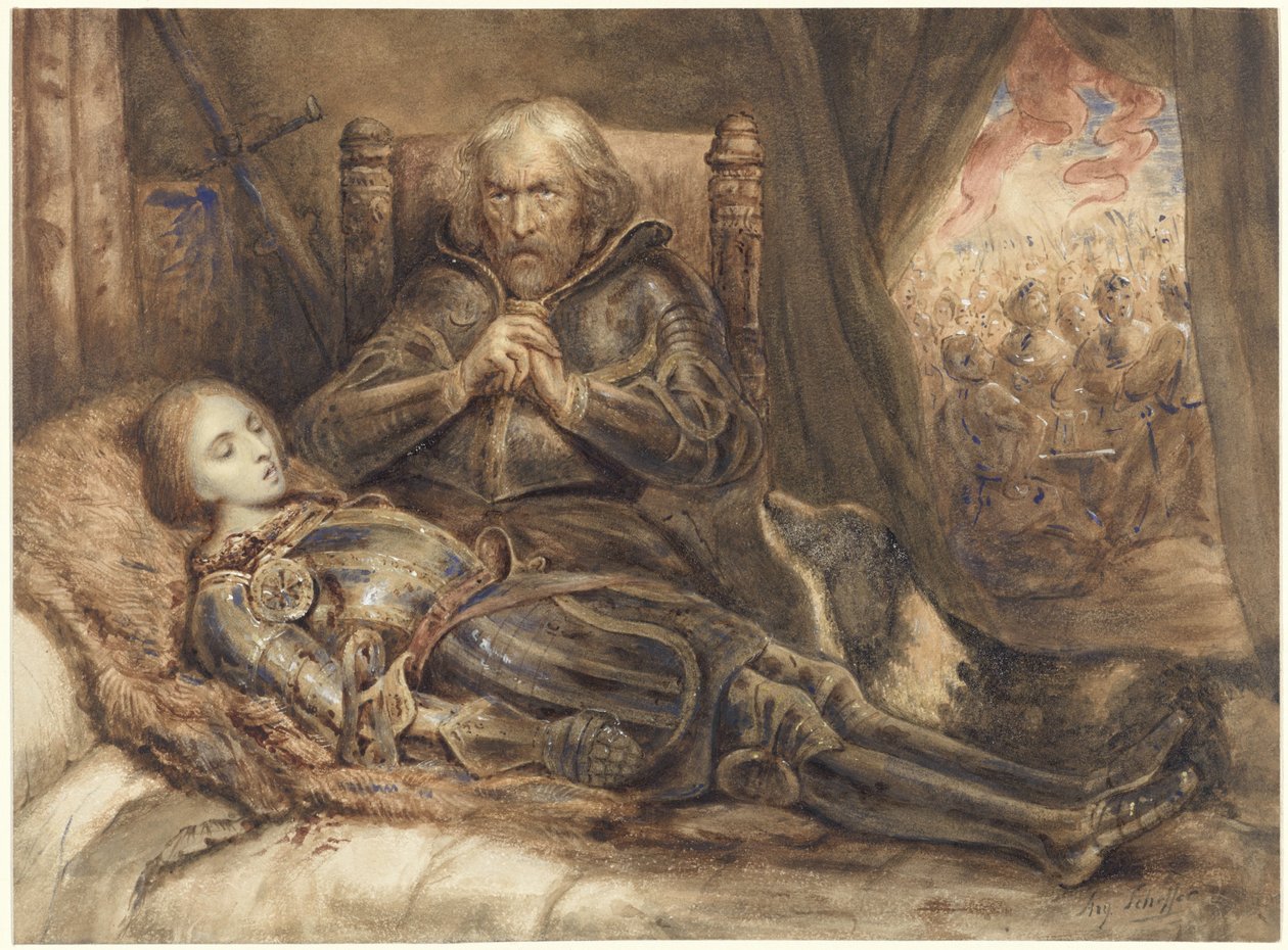 Eberhard von Württenberg opłakujący syna autorstwa Ary Scheffer