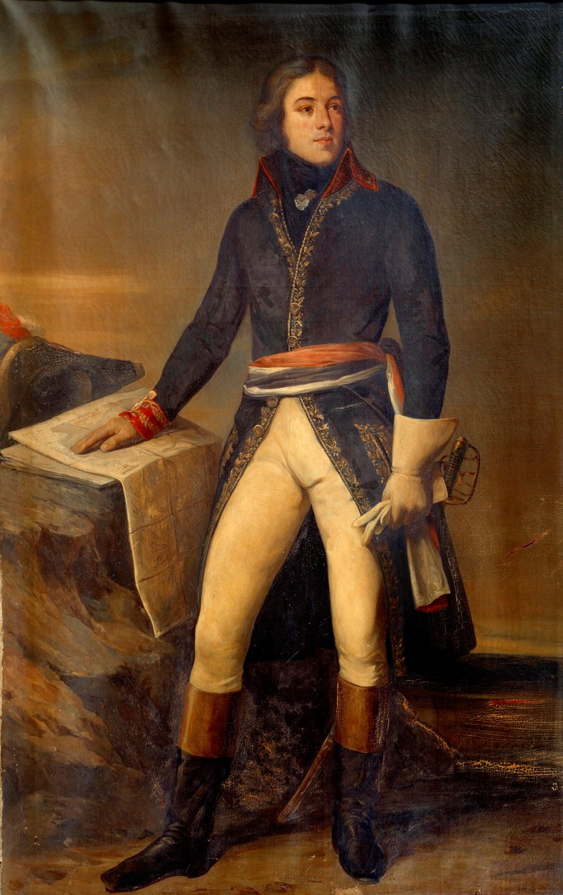 Portret generała Lazarusa Louisa Hoche (1768-1797) Obraz Ary Scheffera (1795-1858) 1835 Paryż, Muzeum Armii autorstwa Ary Scheffer