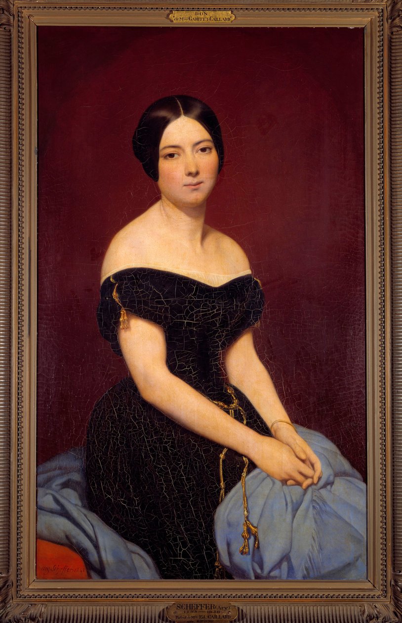 Portret Madame Edmond Caillard z domu Sipierre Obraz Ary Scheffer (1795-1858) 1842 Nd. 1,18x0,74 m Paryż, Muzeum Carnavalet autorstwa Ary Scheffer