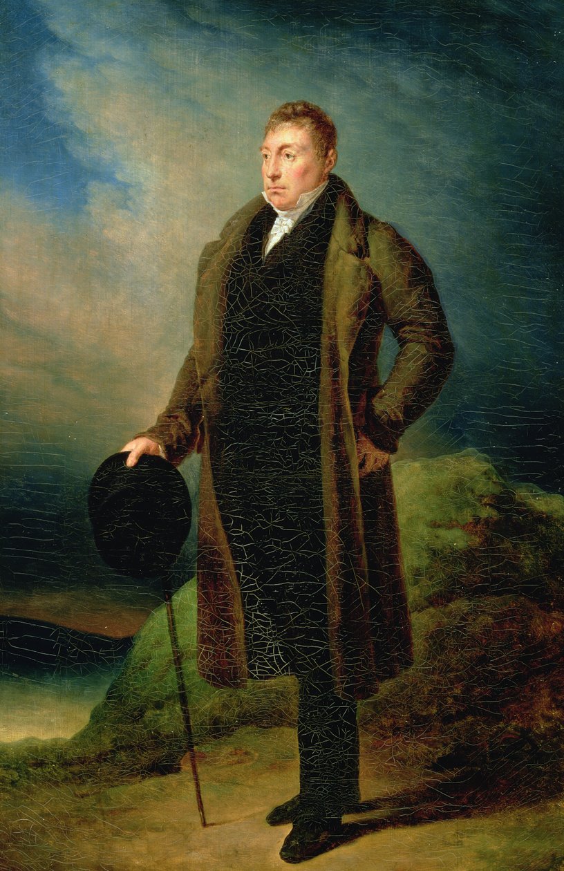 Portret Marie Joseph Paul Yves Roch Gilbert du Motier (1757-1834) markiz de Lafayette, c.1822 autorstwa Ary Scheffer