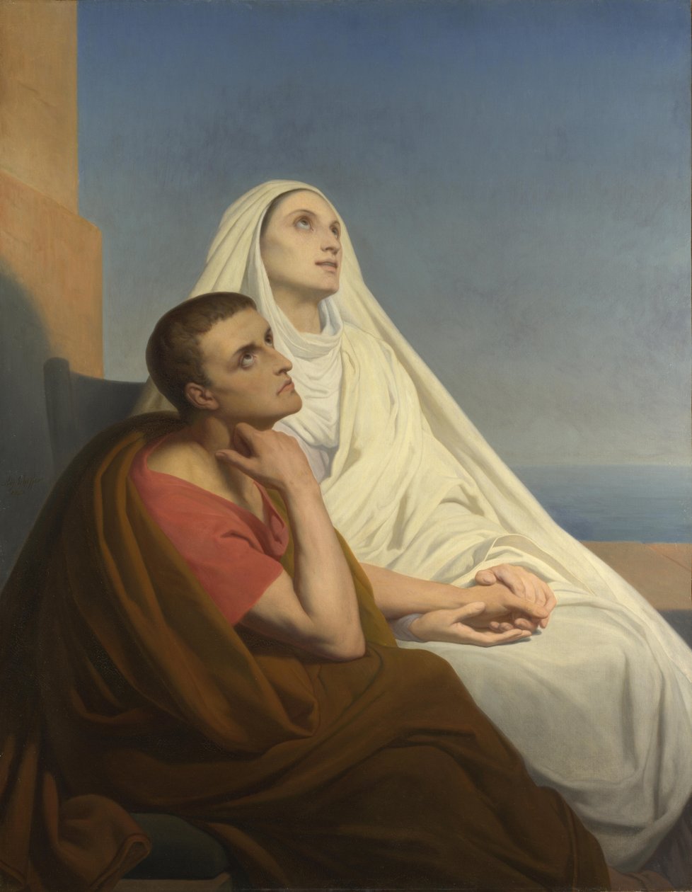 Święci Augustyn i Monika, 1854 autorstwa Ary Scheffer