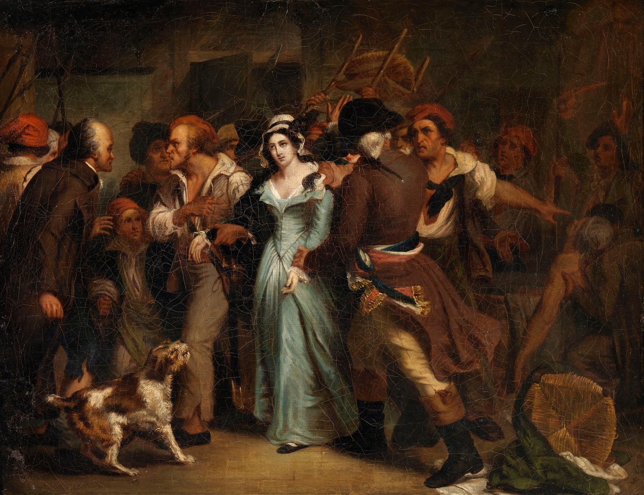Aresztowanie Charlotte Corday autorstwa Ary Scheffer