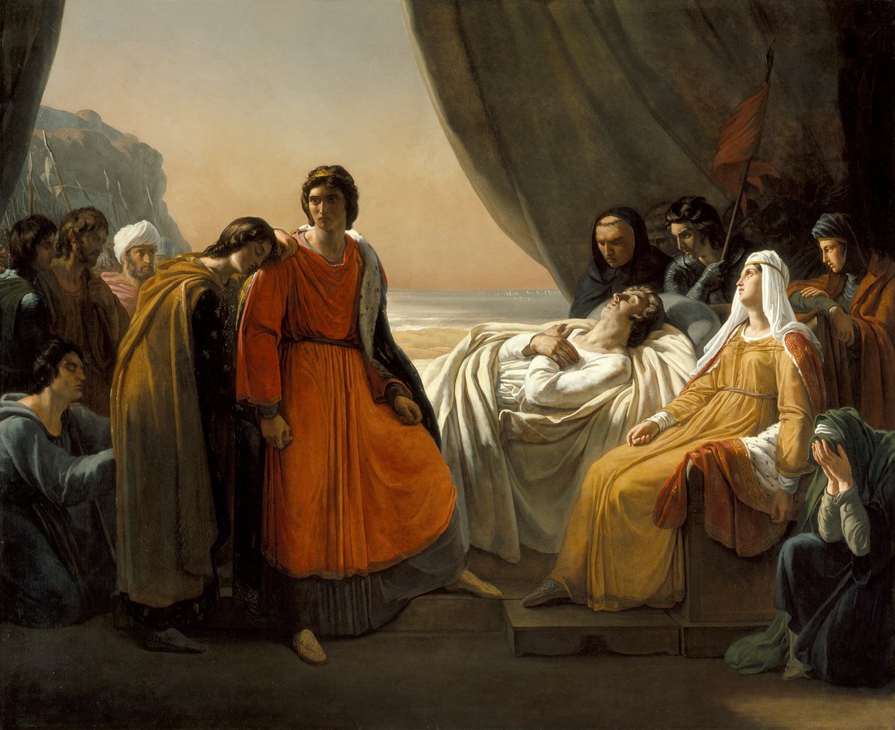 Śmierć św. Ludwika autorstwa Ary Scheffer