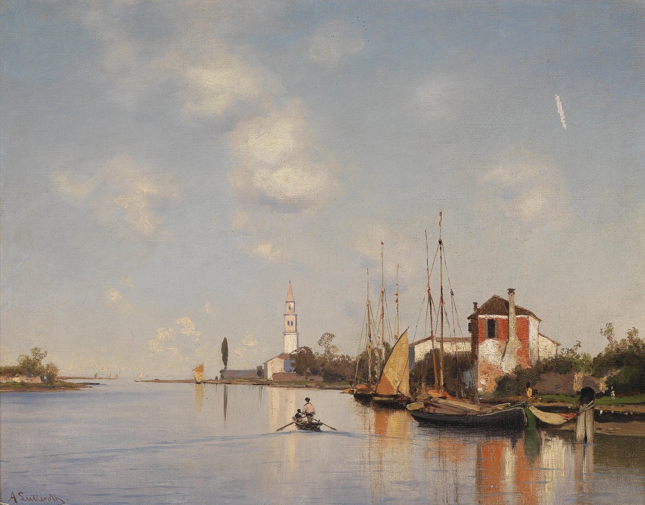 Ascan Lutteroth Mazzorbo bei Venedig autorstwa Ascan Lutteroth
