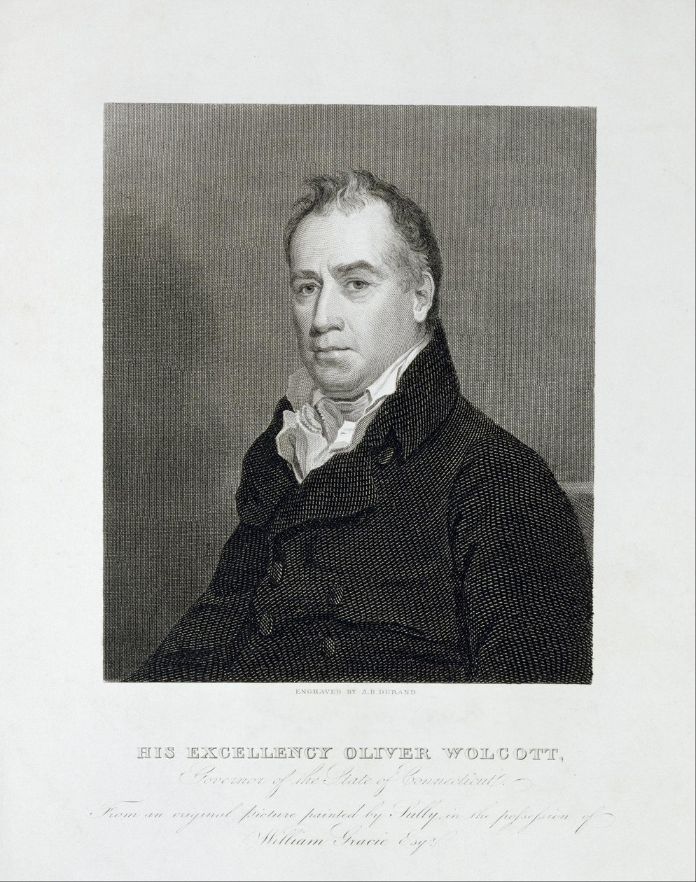 Jego Ekscelencja Oliver Wolcott, gubernator stanu Connecticut autorstwa Asher Brown Durand