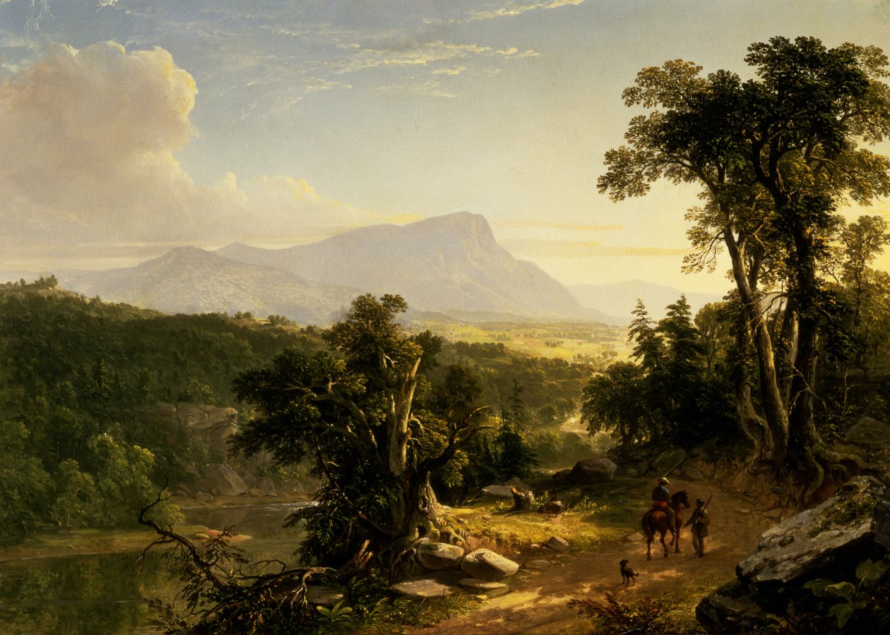 Kompozycja krajobrazowa: In The Catskills, 1848 autorstwa Asher Brown Durand
