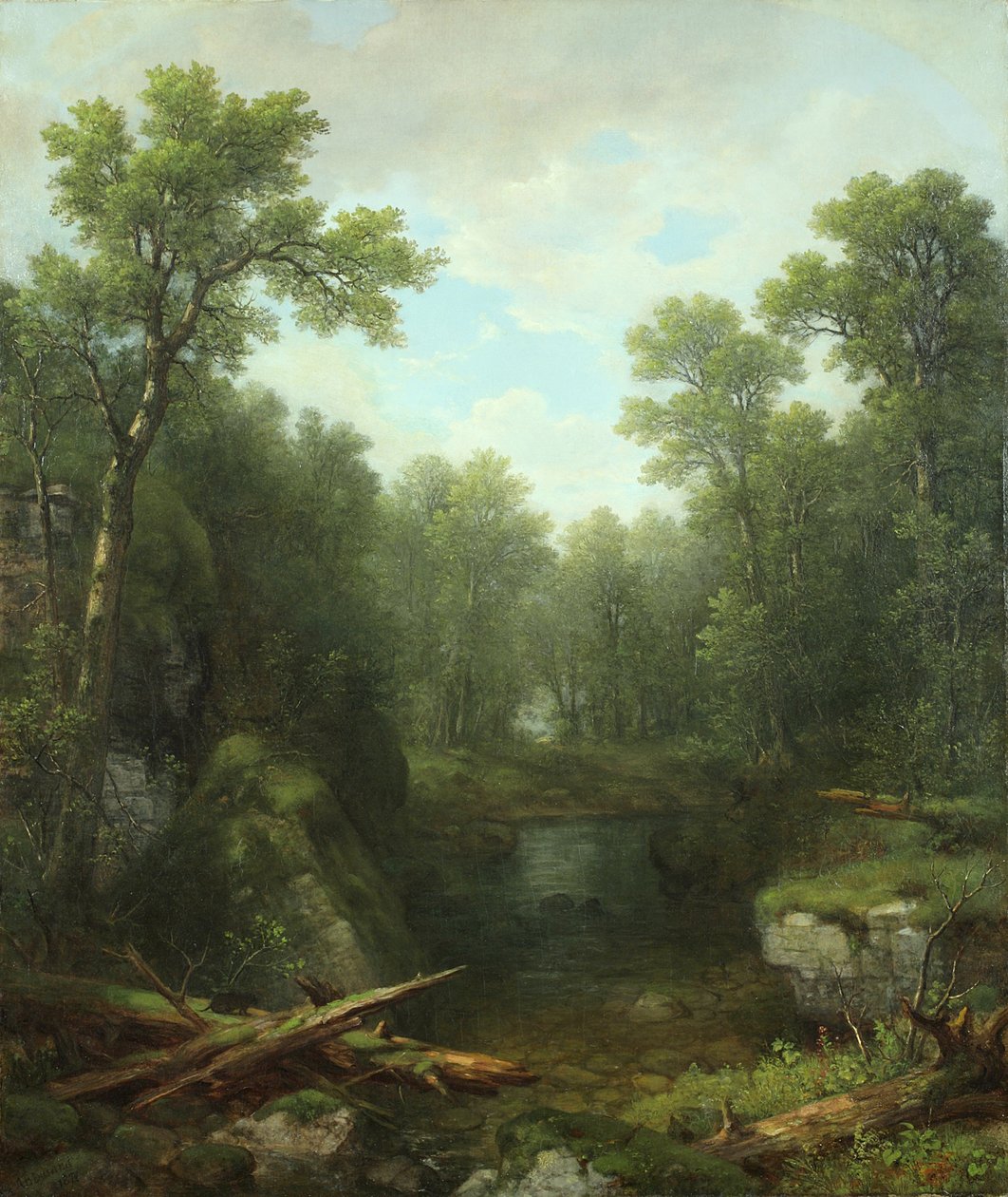 Chapel Pond Brook, Keene Flats, Adirondack Mountains, Nowy Jork, 1871 autorstwa Asher Brown Durand