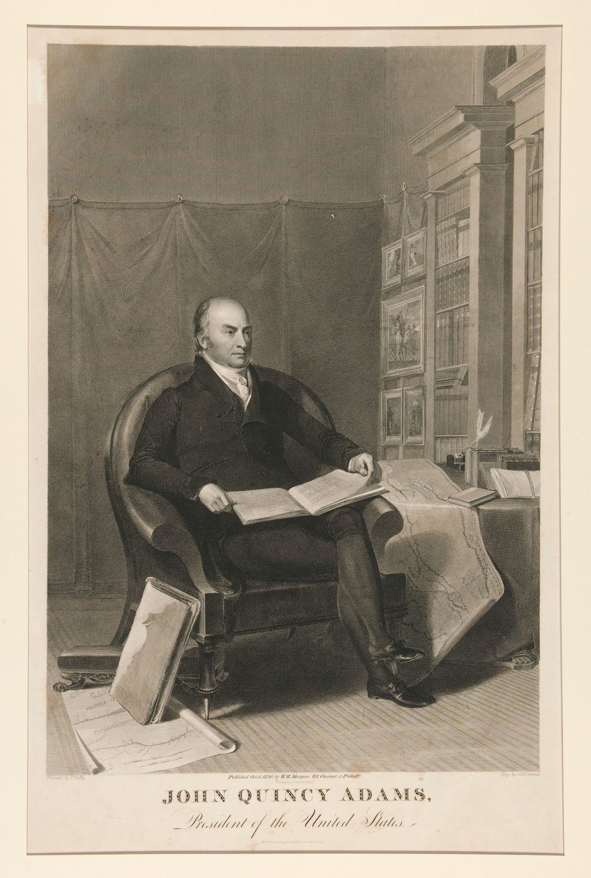John Quincy Adams, prezydent Stanów Zjednoczonych autorstwa Asher Brown Durand