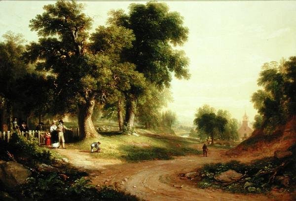 Niedzielny poranek (olej na płótnie) autorstwa Asher Brown Durand