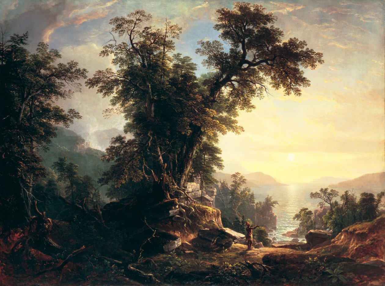 Nieszpory Indianina autorstwa Asher Brown Durand