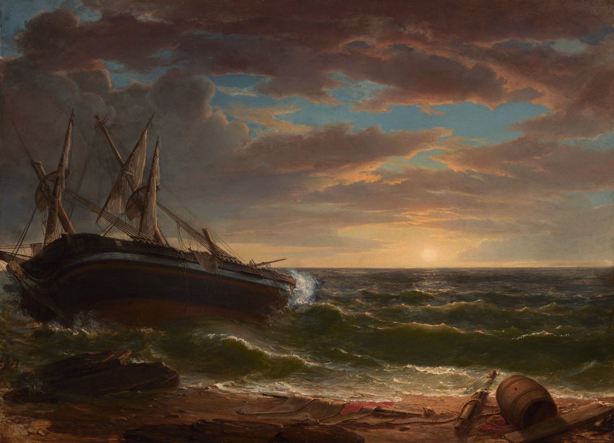 Statek na uwięzi autorstwa Asher Brown Durand