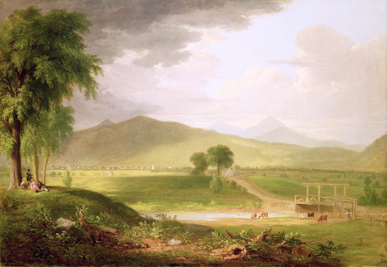 Widok Rutland, Vermont, 1840 autorstwa Asher Brown Durand