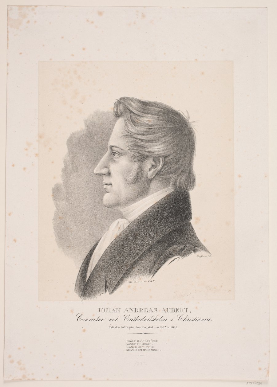 Johan Andreas Aubert autorstwa Asmus Kaufmann