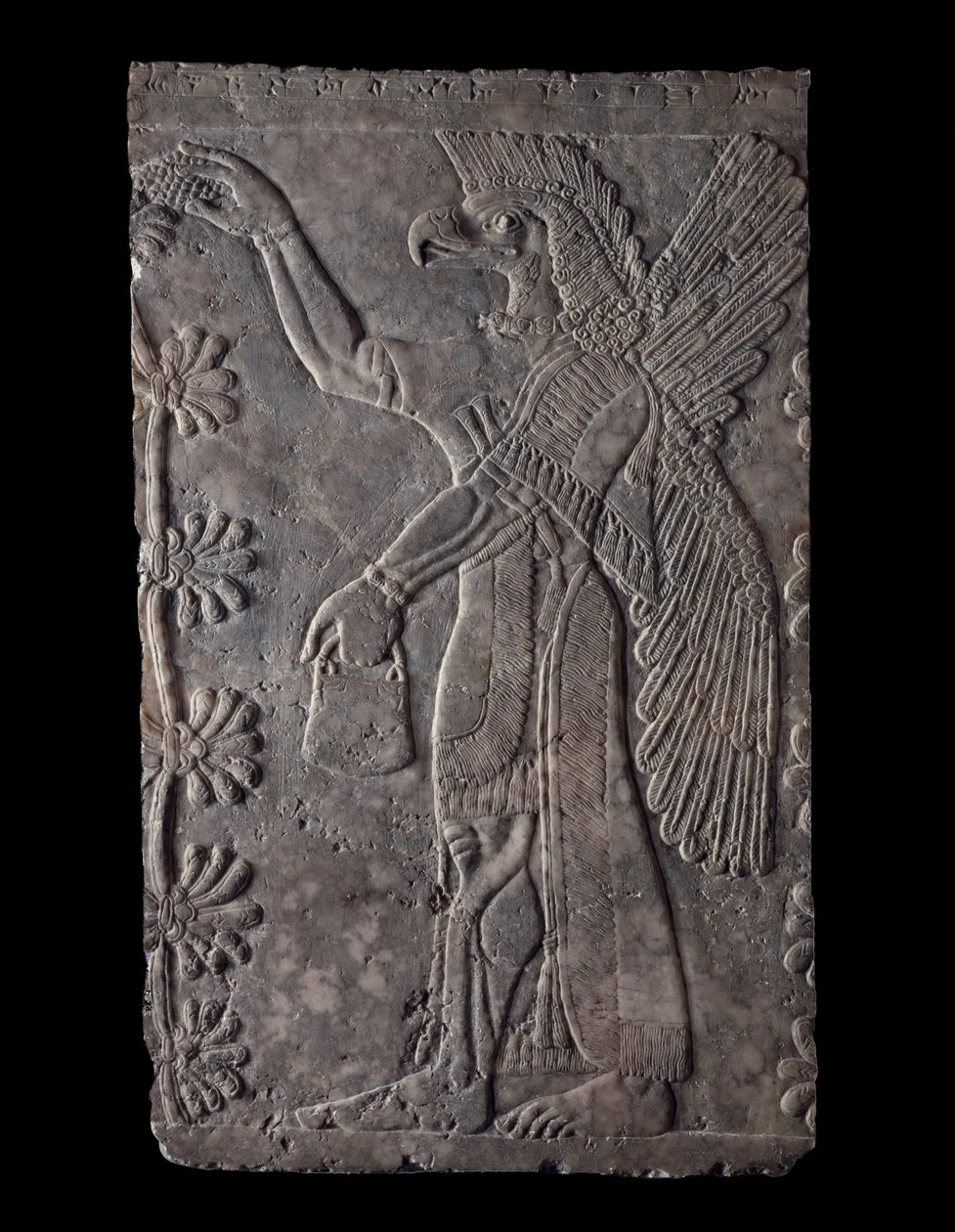 Skrzydlata postać orła, 875-60 pne (gips) autorstwa Assyrian