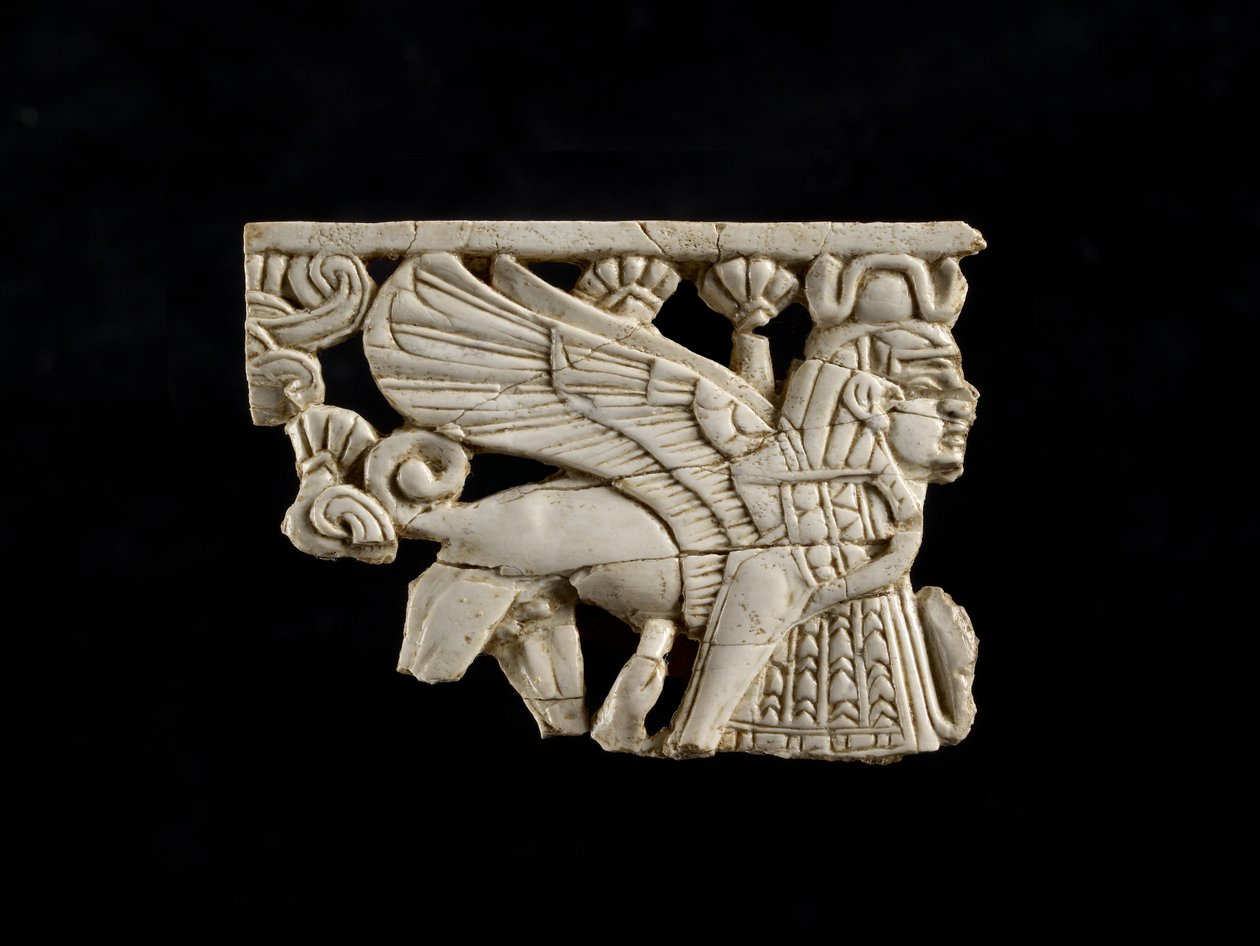 Fragment sfinksa z fortu Salmanasar, Nimrud, asyryjczyk, VIII wpne autorstwa Assyrian School