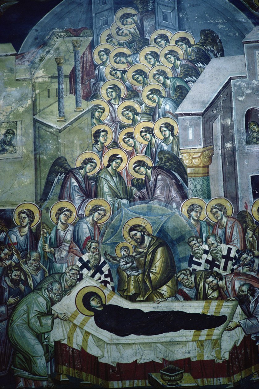 Zaśnięcie Dziewicy (patrz także 143360 und 231617) autorstwa Astrapas and Eutychios