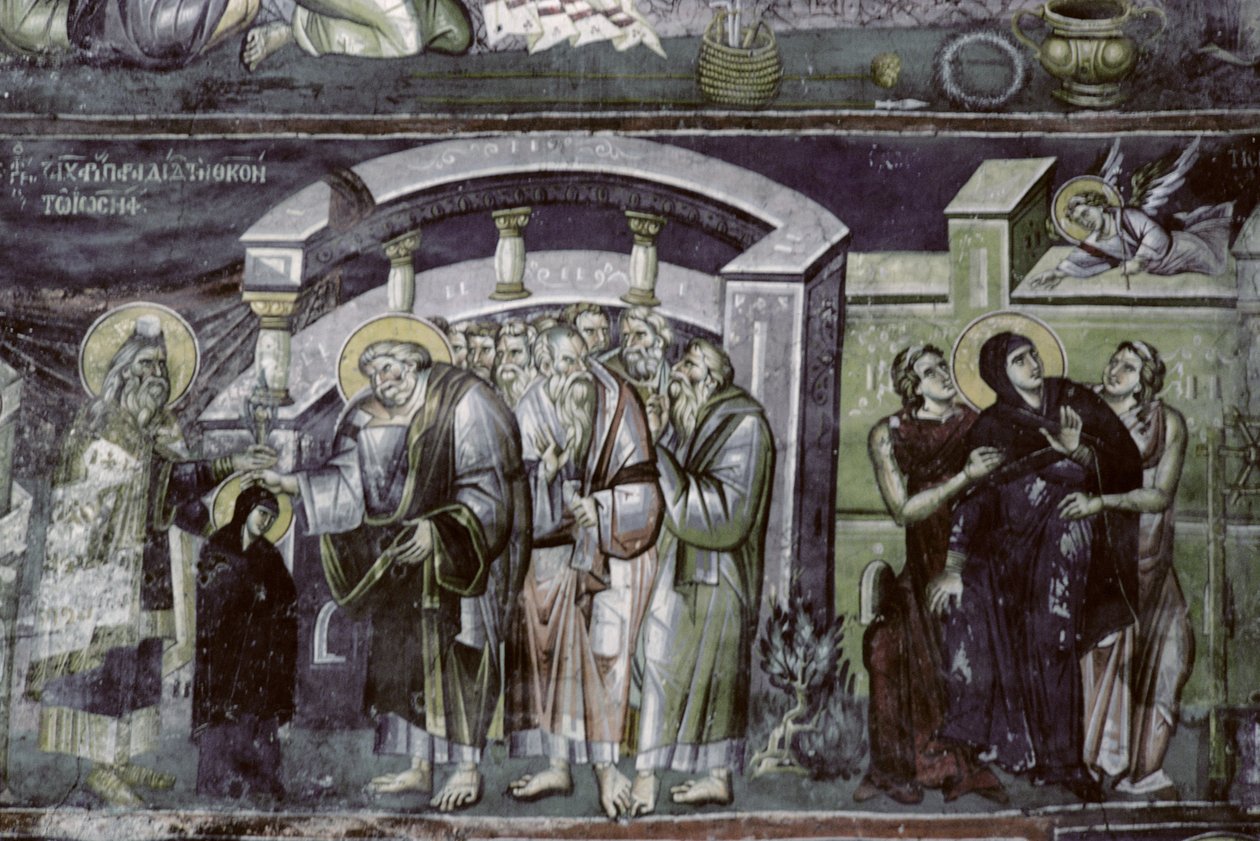 Ofiarowanie Dziewicy i Zwiastowanie (patrz także 143357) autorstwa Astrapas and Eutychios