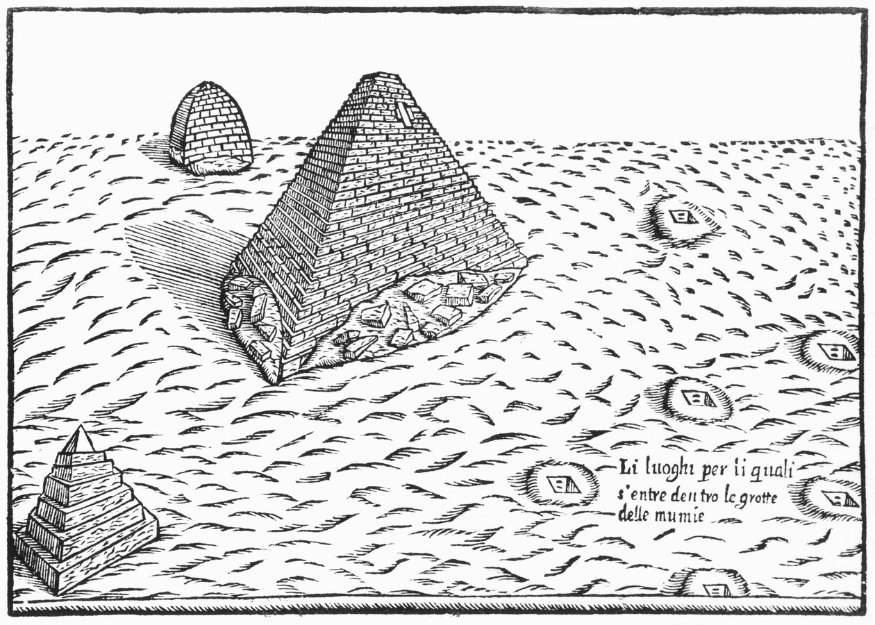 Piramidy egipskie, ilustracja z 