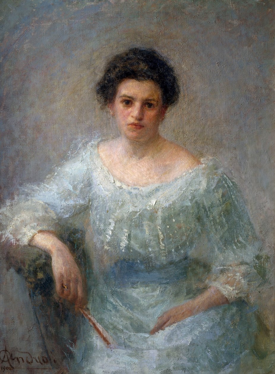 Portret hrabiny Paoliny Faglii, po 1902 (olej na płótnie) autorstwa Attilio Andreoli