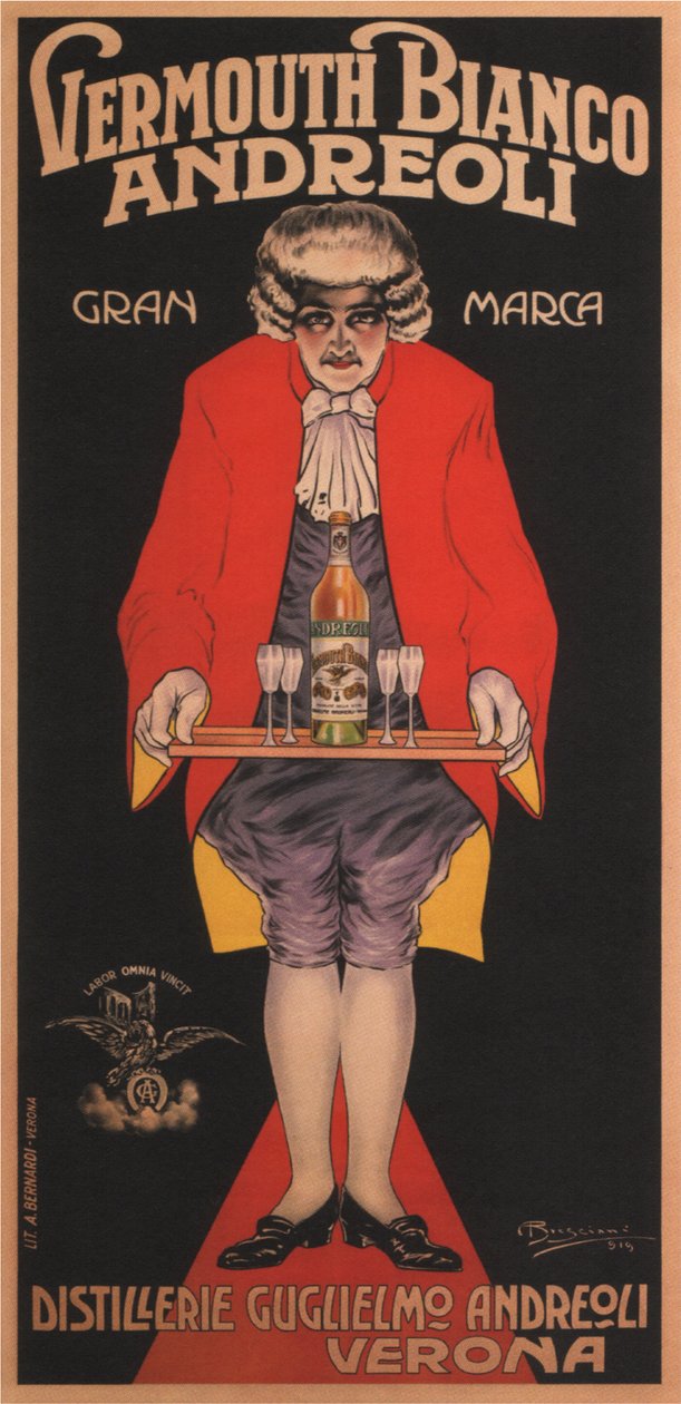 Wermut Bianco Andreoli, 1919 autorstwa Attilio Bresciani