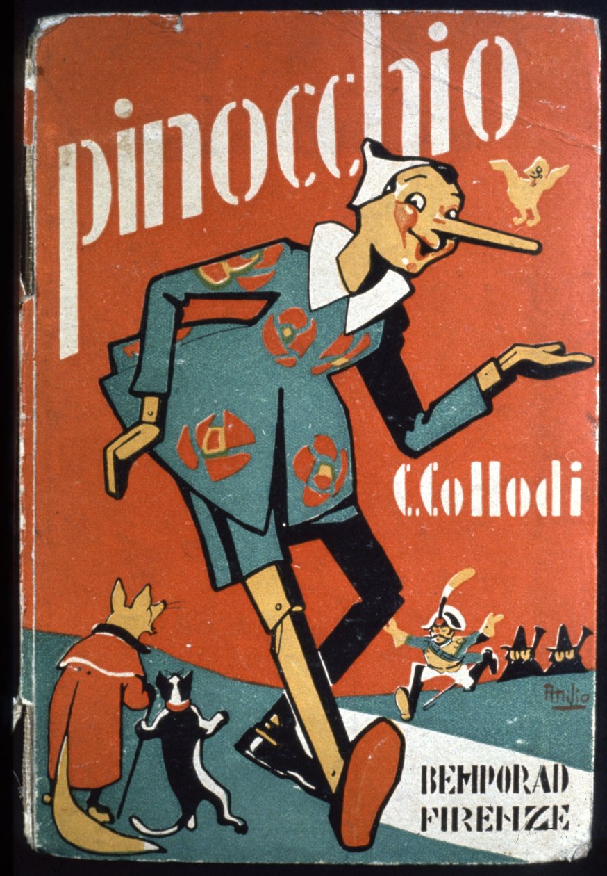 Pinokio, ok. 1930 r. (ilustracja) autorstwa Attilio Mussino