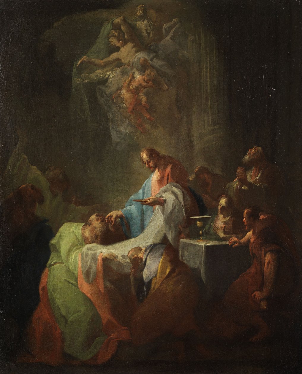 Jezus udziela komunii swoim uczniom autorstwa Attributed to Franz Sigrist