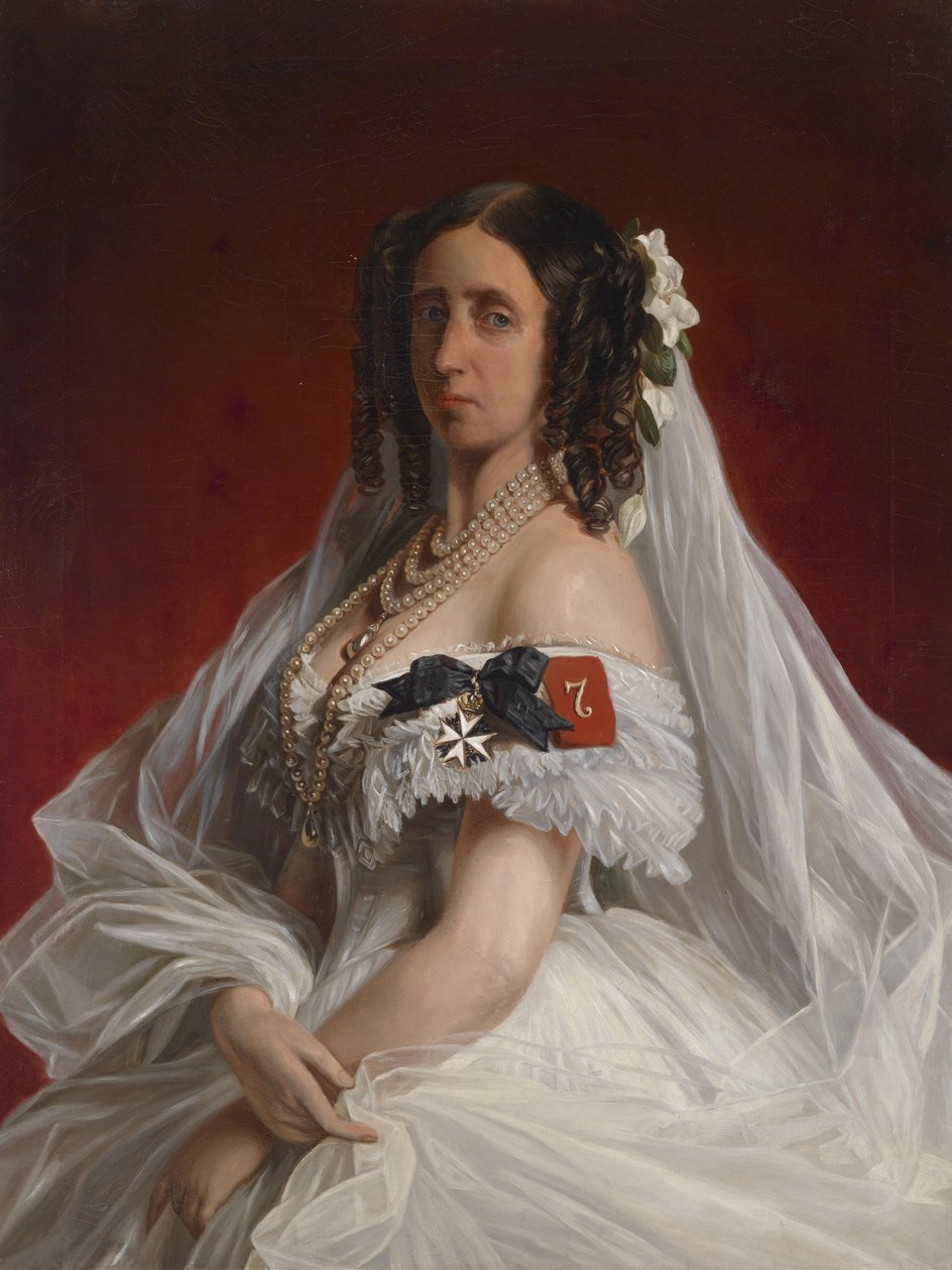 Portret księżnej Marii Luizy Aleksandryjskiej Prus, z domu księżnej Sachsen-Weimar i Eisenach (1808-1877) autorstwa Franz Xaver Winterhalter