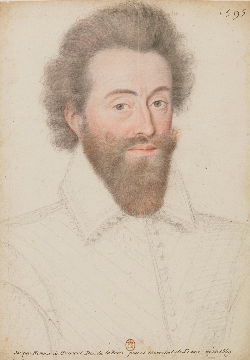 Jacques Nompar de Caumont - 1595 r. autorstwa attributed to François Quesnel