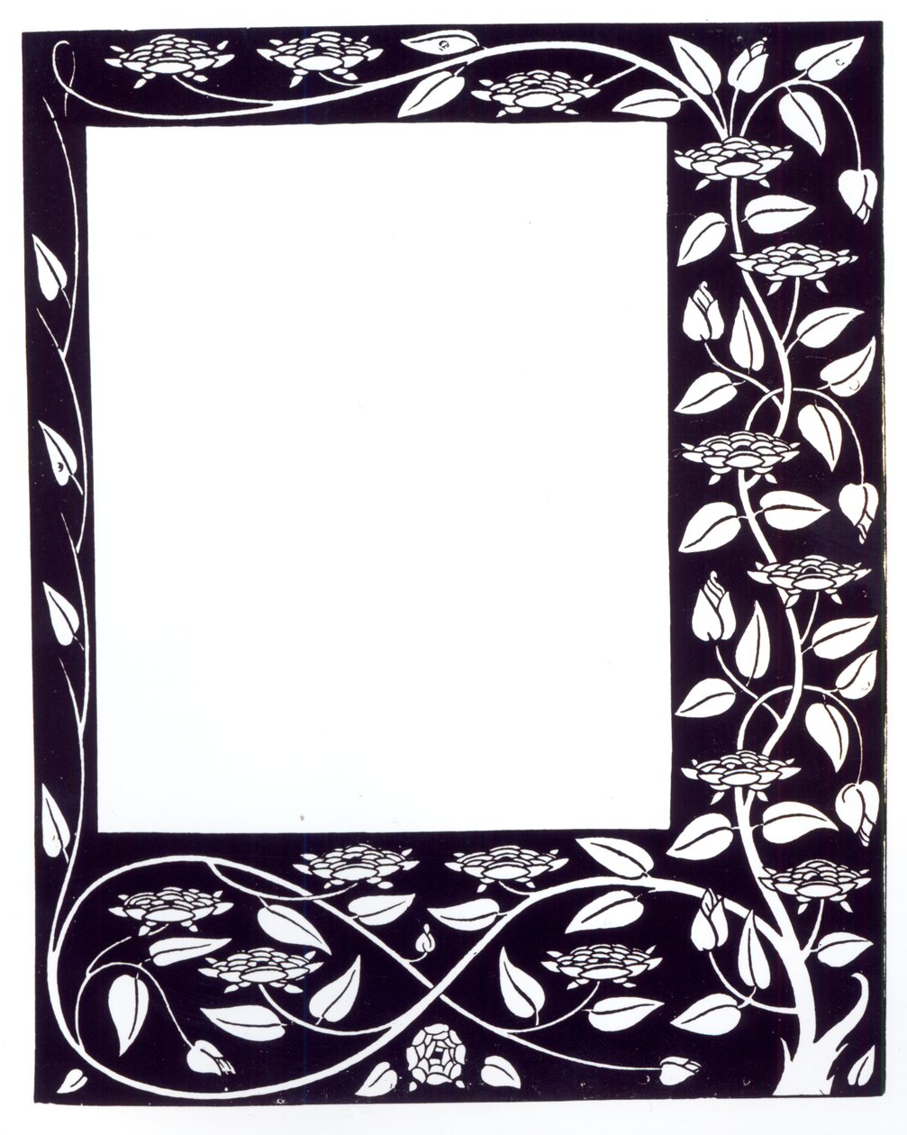 Projekt granicy, z "Śmierci Artura", ok. 1833-34 autorstwa Aubrey Beardsley