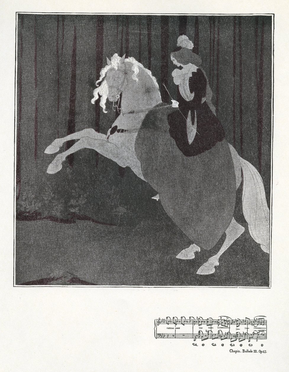 Chopin, Ballada III. op.47 autorstwa Aubrey Beardsley