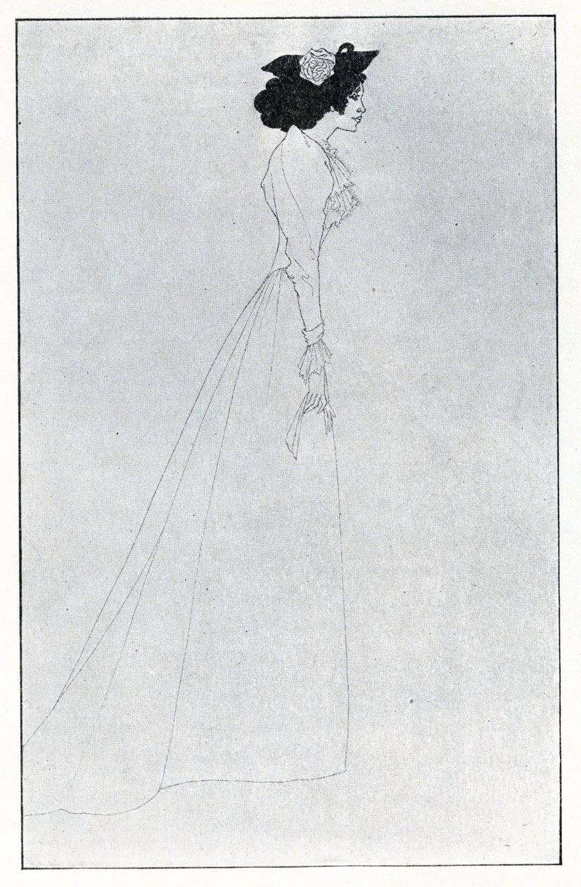 Pani Patrick Campbell, z „Żółtej księgi”, tom I autorstwa Aubrey Beardsley
