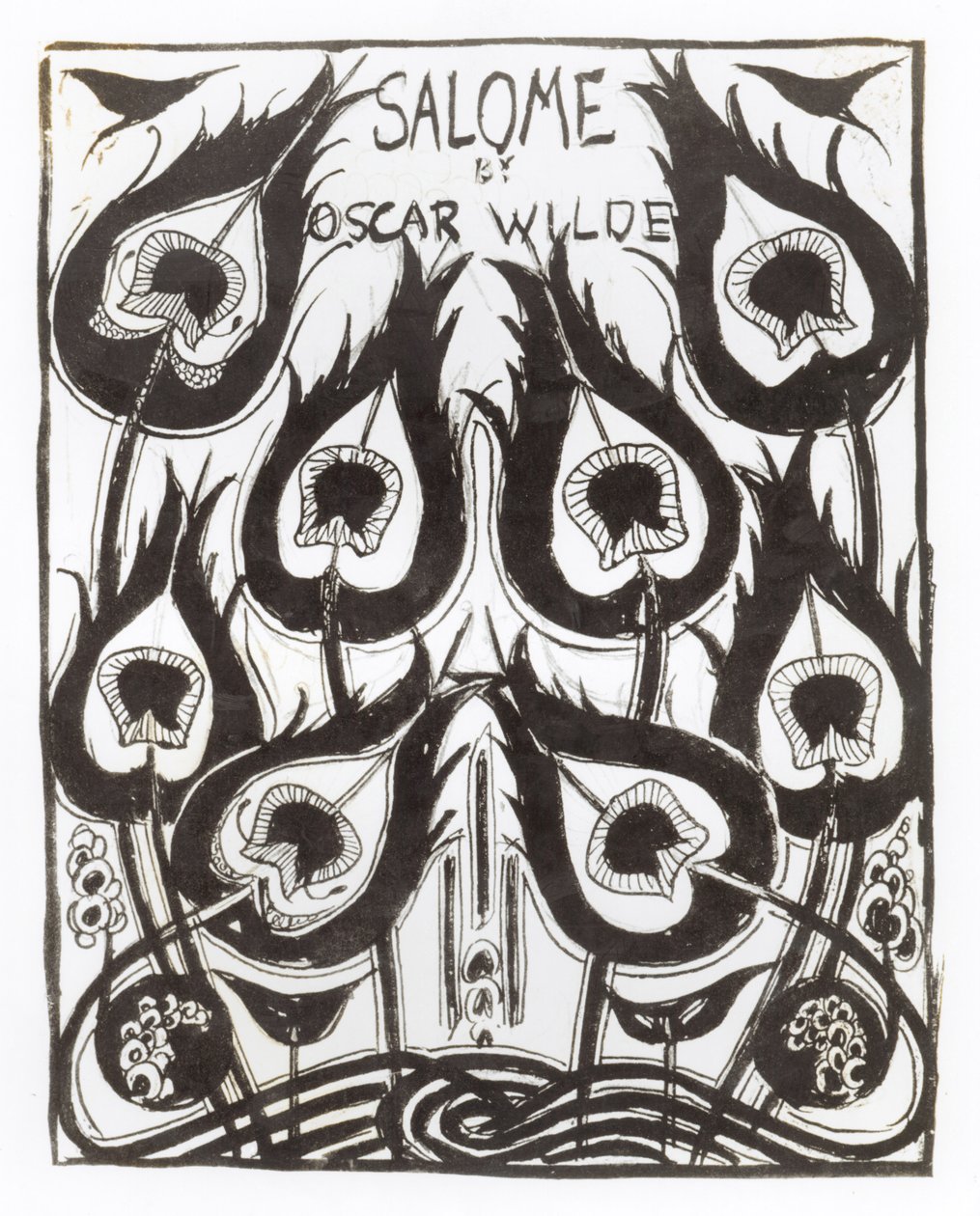 Oryginalny szkic okładki „Salome” Oscara Wilde