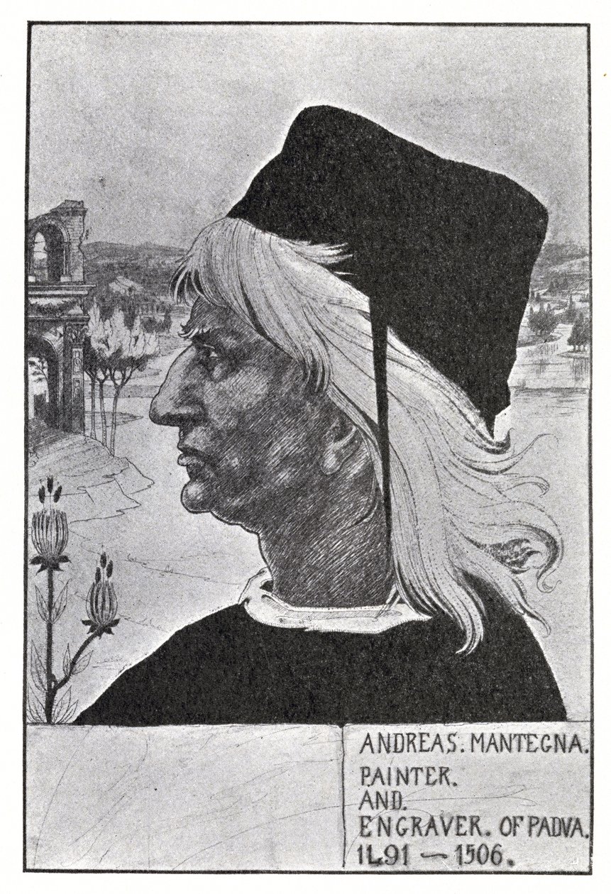 Portret Mantegny, 1899 autorstwa Aubrey Beardsley