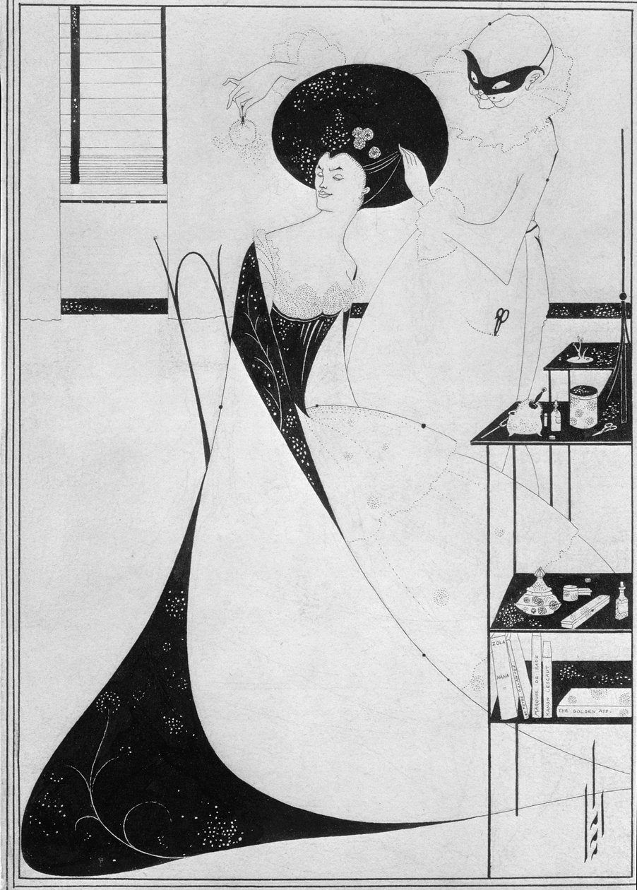 Toaleta Salome, ilustracja do angielskiego wydania sztuki Oscara Wilde
