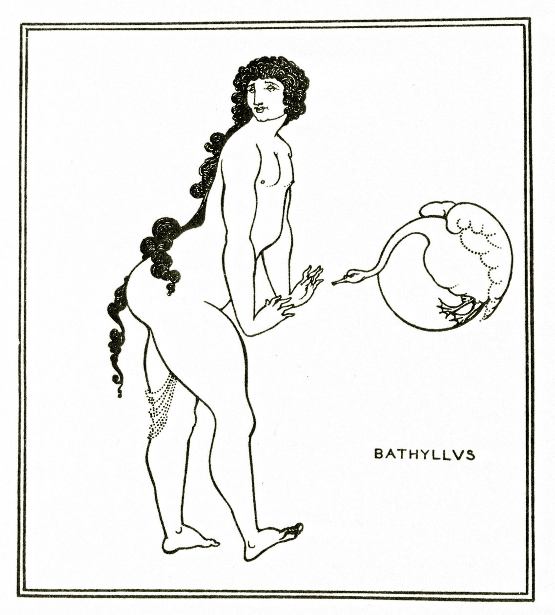 Bathyllus, ok. 1894 autorstwa Aubrey Beardsley