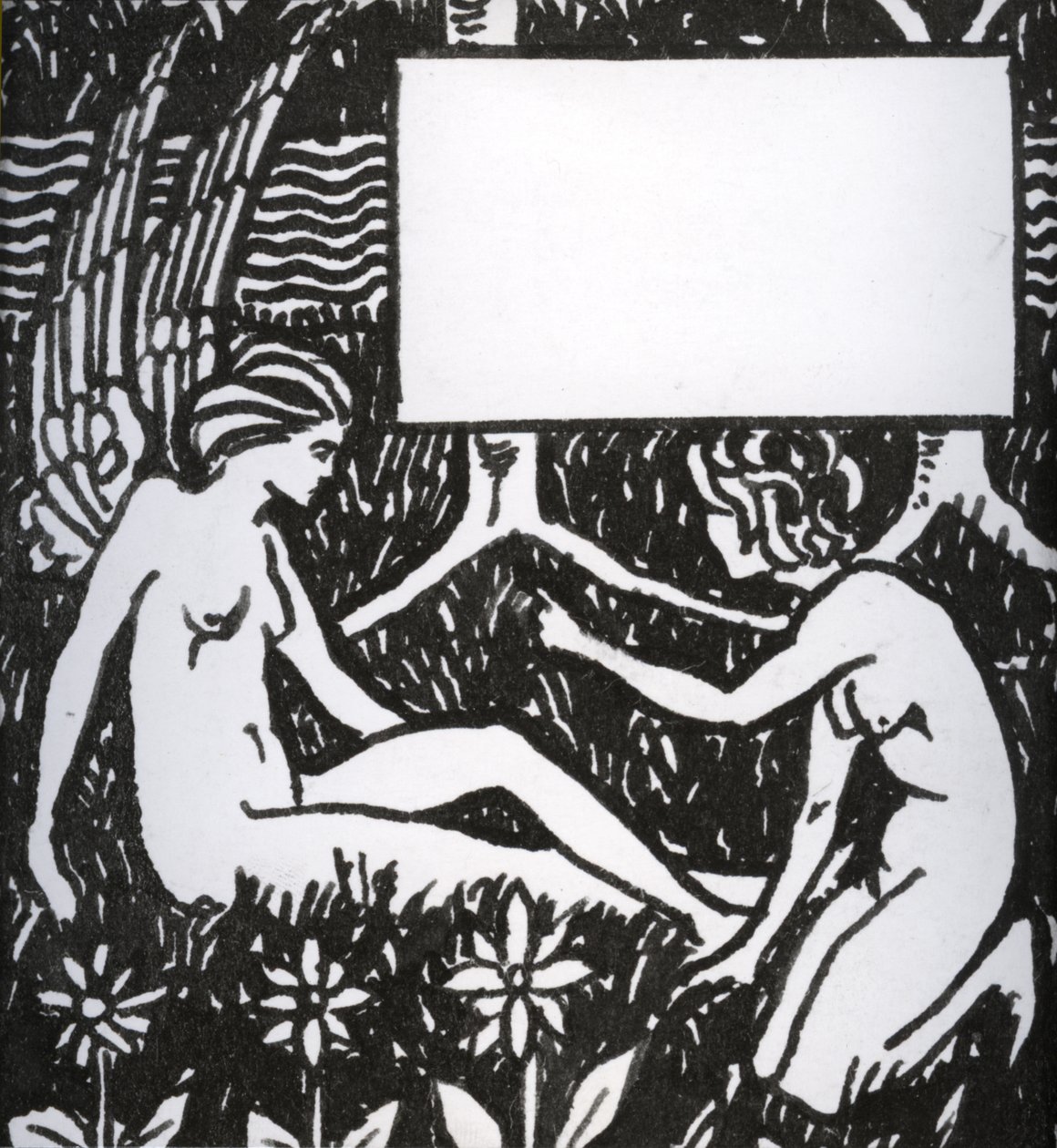 Nagłówek rozdziału Le Morte dArthur, 1893 (pióro i czarny tusz na papierze) autorstwa Aubrey Beardsley