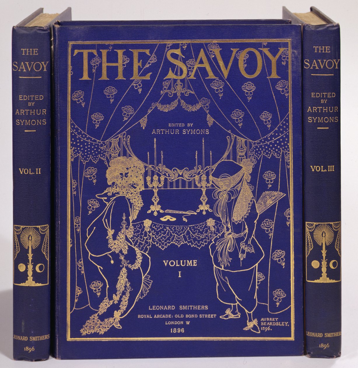 Projekt okładki Savoy, tomy I-III, pod redakcją Arthura Symonsa, wyd. Leonard Smithers 1896 autorstwa Aubrey Beardsley