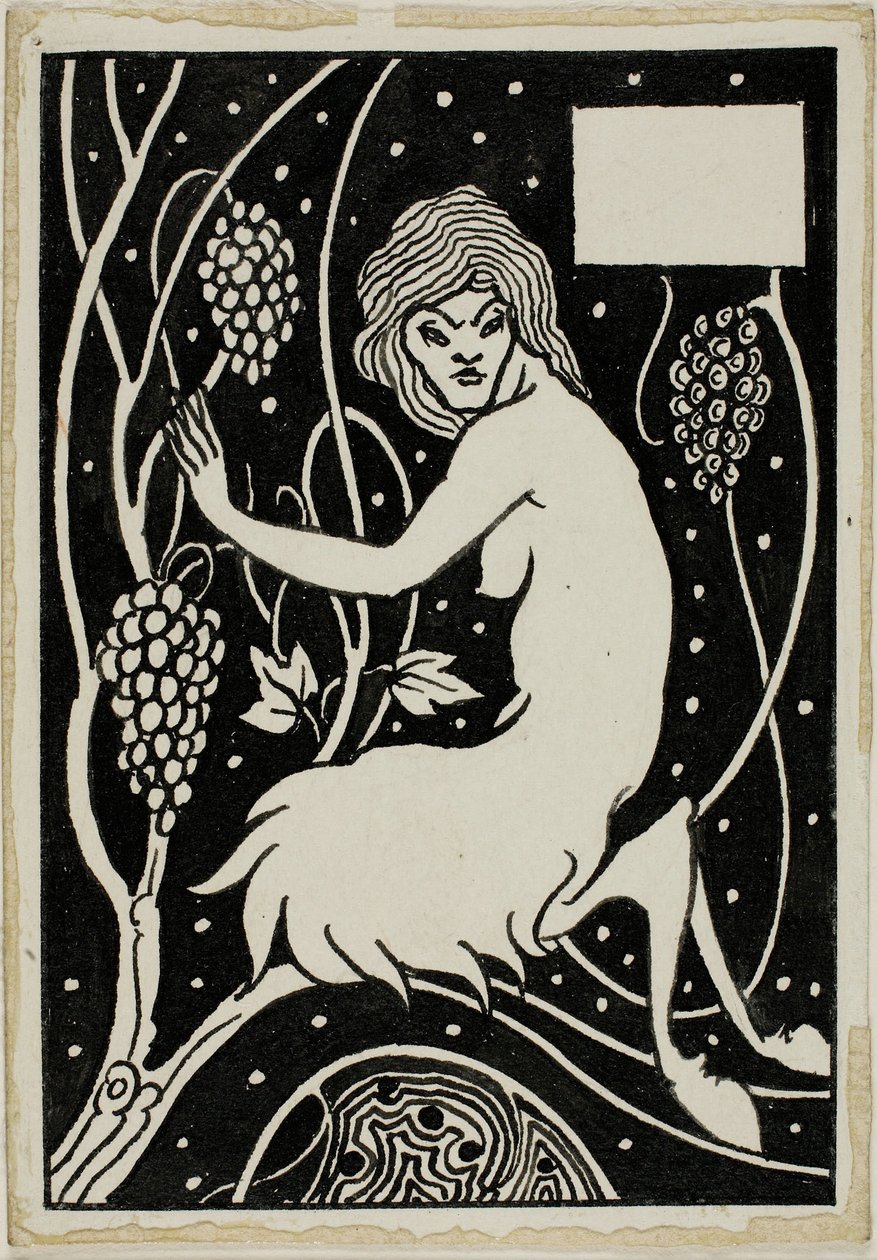 Dekoracyjny gabinet: Satyr autorstwa Aubrey Beardsley