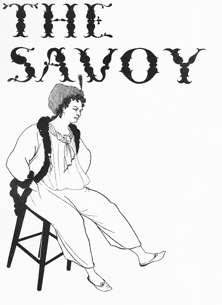 Ilustracja na okładce do filmu „Savoy”, 1896 r. autorstwa Aubrey Beardsley