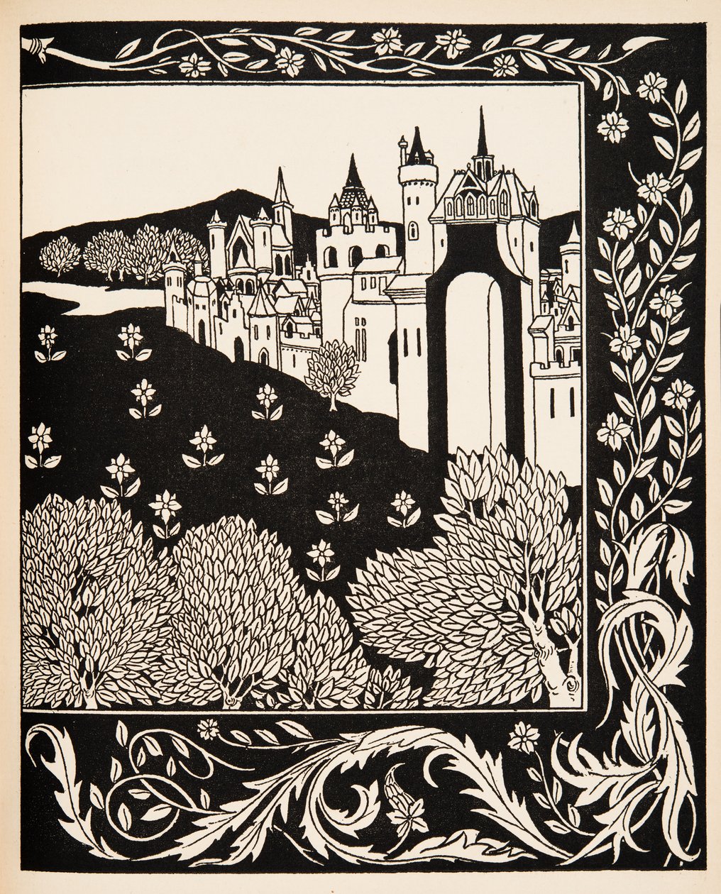 Jak królowa Guenever jechała na Maying autorstwa Aubrey Beardsley
