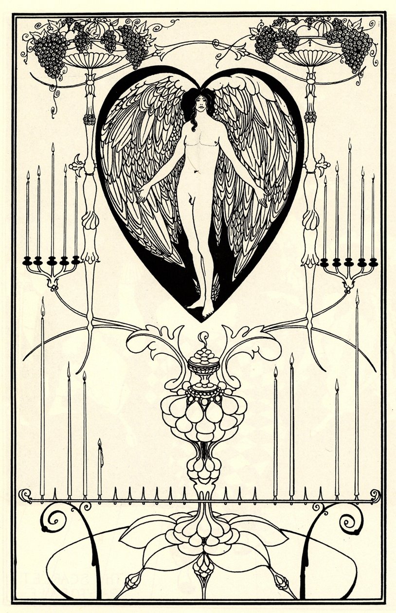 Ilustracja do Lustra miłości autorstwa Marc-André Raffalovich, 1895 autorstwa Aubrey Beardsley