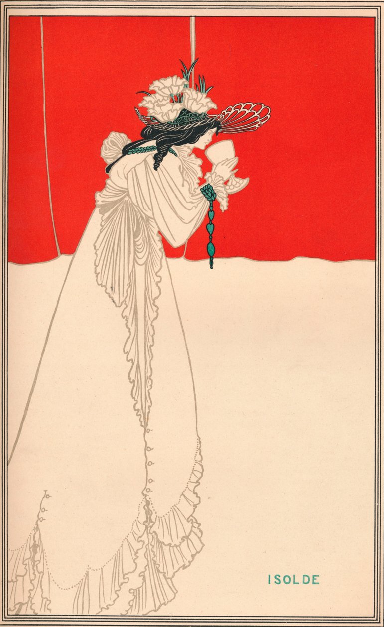 Izolda, c1895, 1896 autorstwa Aubrey Beardsley