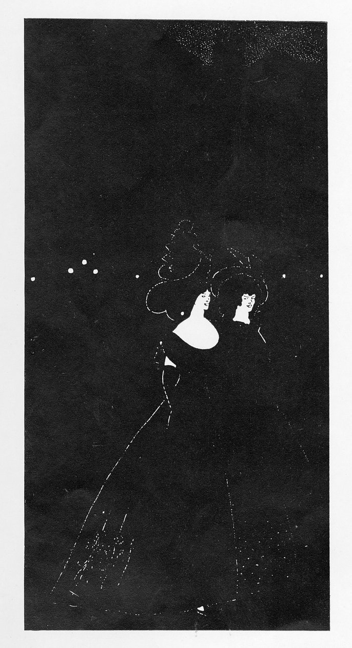 Les Passades, ilustracja z "Dzisiejszego numeru zimowego", 1894 autorstwa Aubrey Beardsley
