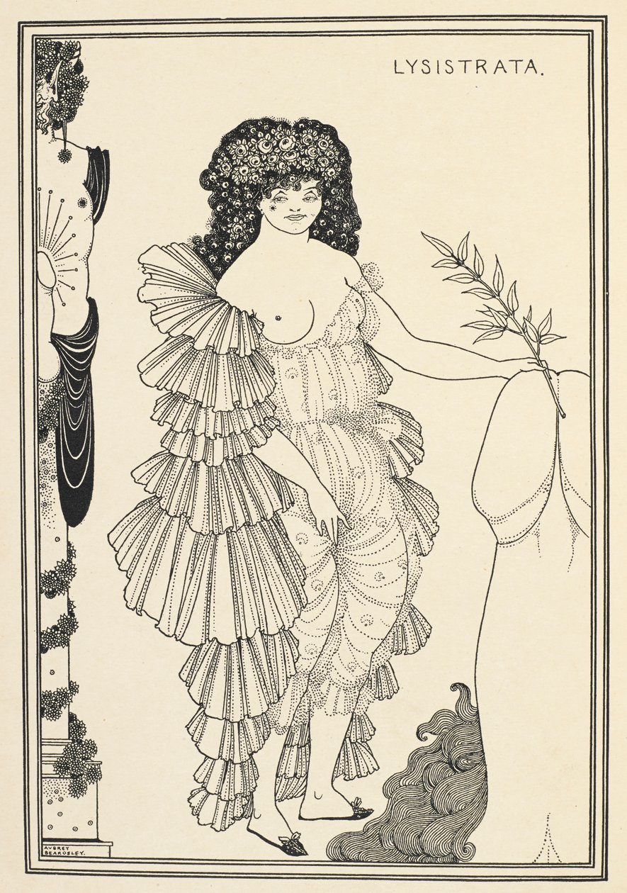 Lysistrata - postać z komedii Arystofanesa autorstwa Aubrey Beardsley